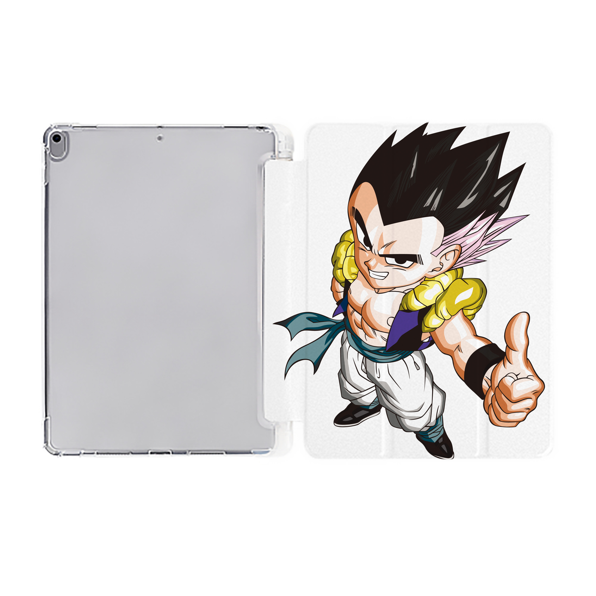 （画像用） ドラゴンボール ベジータ四世（Bejīta Yonsei）DRAGON BALL Vegeta IV IPad ケース ペン収納付き 三つ折りスタンド PUレザー×シリコン 対応機種9.5/10.5/10.9インチ